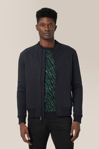 Good Man Brand Quilted Premium Jersey Mayfair Bomber - Black