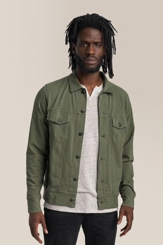 Good Man Brand Flex Pro Jersey Jean Jacket - Army