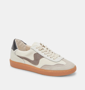 dolce vita Notice fashion leather sneaker in white/grey