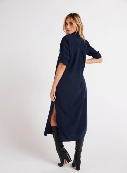 bella dahl tencel western yoke duster dress endless sea