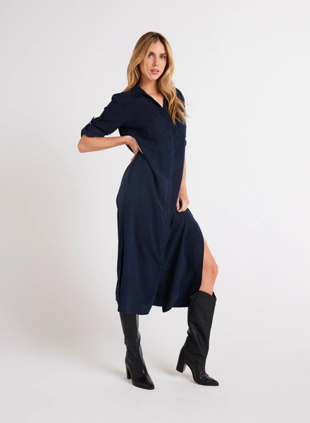 bella dahl tencel western yoke duster dress endless sea