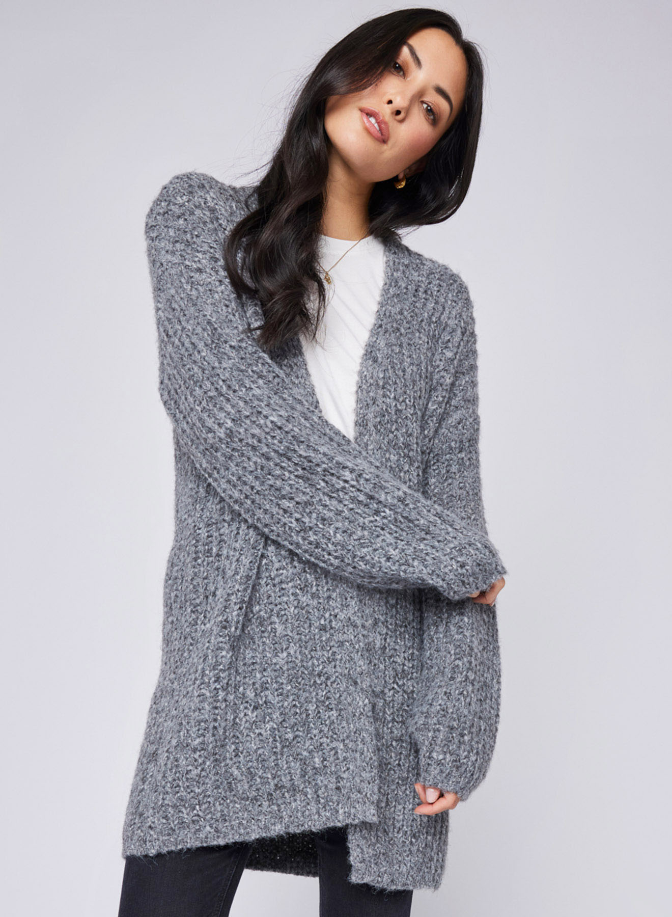 Gentle Fawn Enid Cardigan Sweater in Heather Charcoal