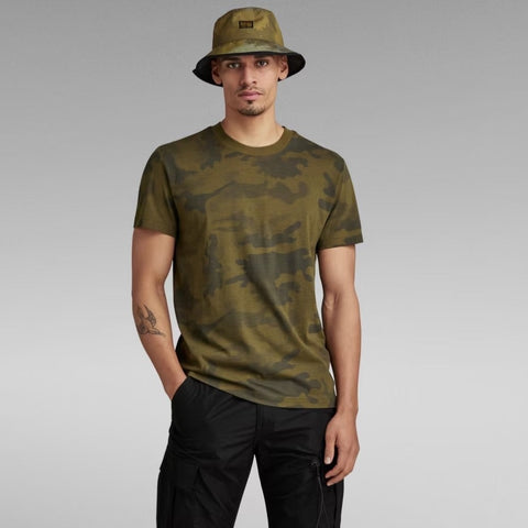 G-STAR Line Camo AO RT - Dark Olive Line Camo