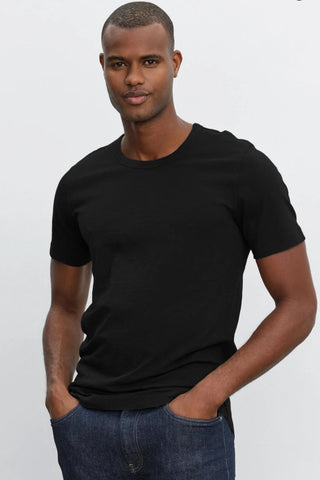 Velvet Men's DS Slub Classics Crew Tee - Black