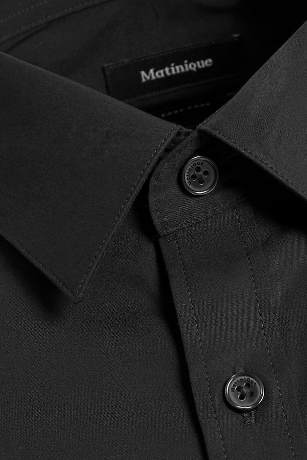 Matinique Robo Stretch Poplin LS - Black