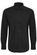 Matinique Robo Stretch Poplin LS - Black