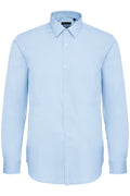 Matinique Robo Stretch Poplin LS - Chambray Blue