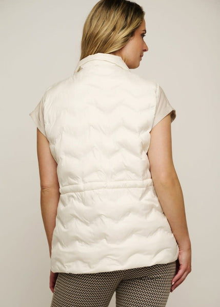 RINO & PELLE Dai Padded Vest in Snow White