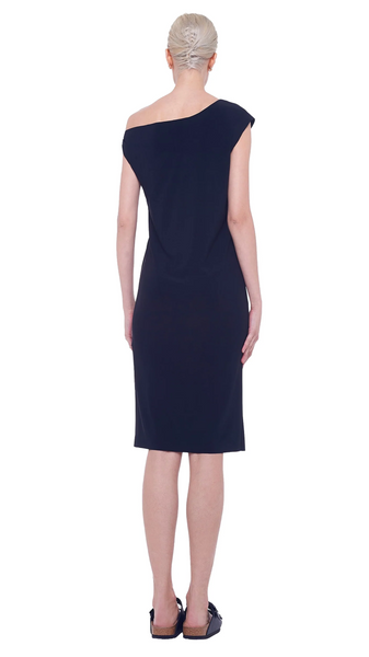 Norma Kamali Drop Shoulder Dress in Black