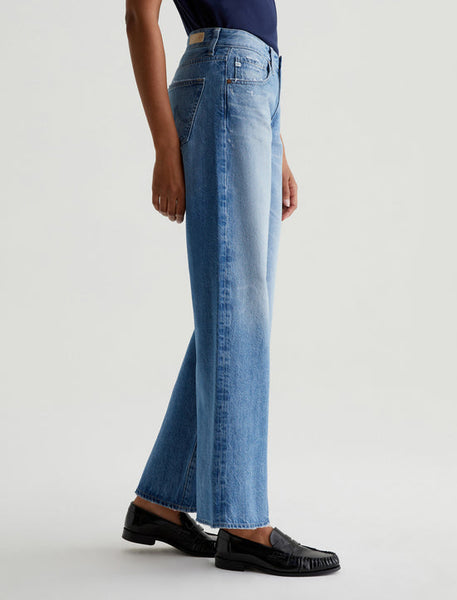 AG Adria Low-Rise Wide Leg Jean in Stockholm