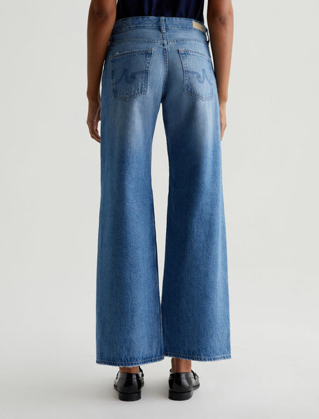 AG Adria Low-Rise Wide Leg Jean in Stockholm