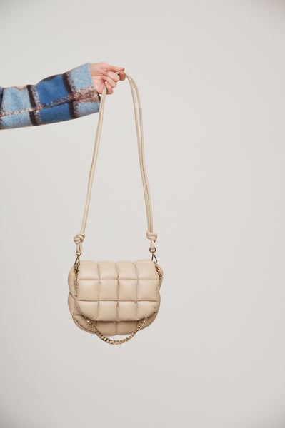 RINO & PELLE  Geva Leather Crossbody Bag in Birch