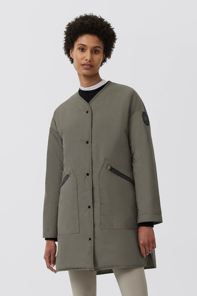 Canada Goose Women's Elgin Reversible Liner Coat Black Label - Smokey Sage