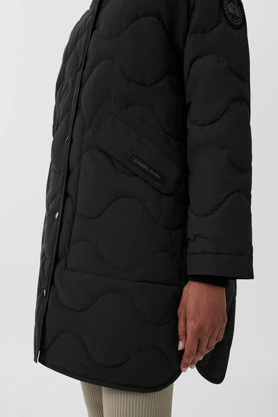 Canada Goose Women's Elgin Reversible Liner Coat Black Label - Black