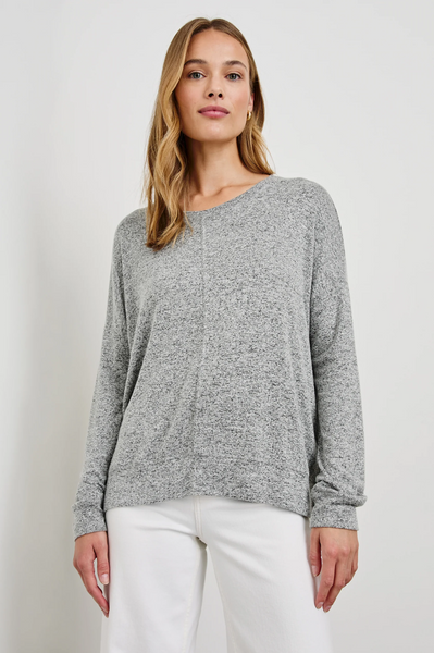 Rails Iggy L/S Lounge Top Melange Grey