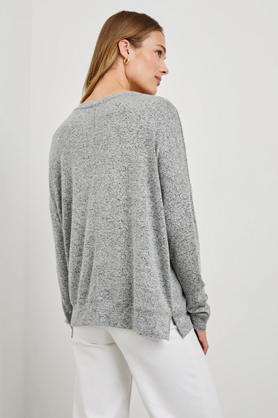 Rails Iggy L/S Lounge Top Melange Grey