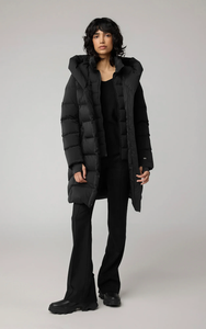 Soia&Kyo Sonny-N parka in Black