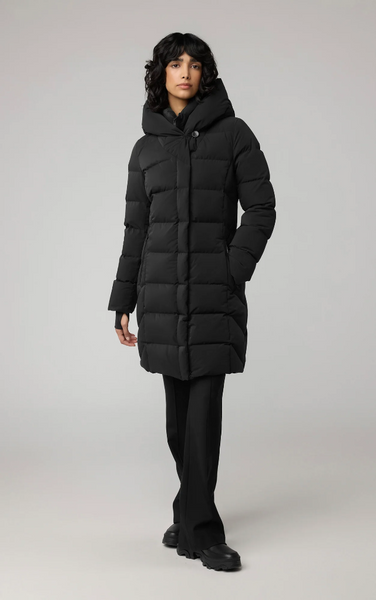 Soia&Kyo Sonny-N parka in Black