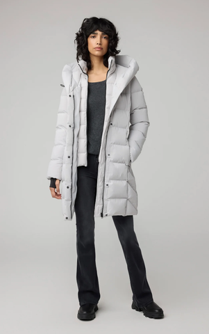 Soia&Kyo Sonny-N parka in stone