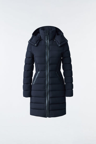 Mackage Farren Hooded Light Down Coat in Black