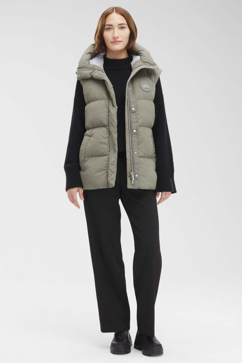 Canada Goose Women's Rayla Vest Tonal Disc- Sagebrush