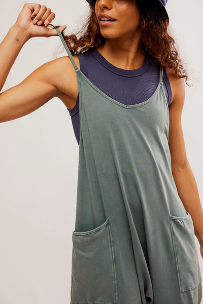 Free People Hot Shot Onesie in Midnight Jade