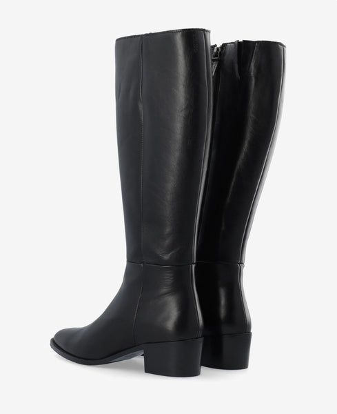 Bianco BiaCarol Knee High Side Zip Boot in Black