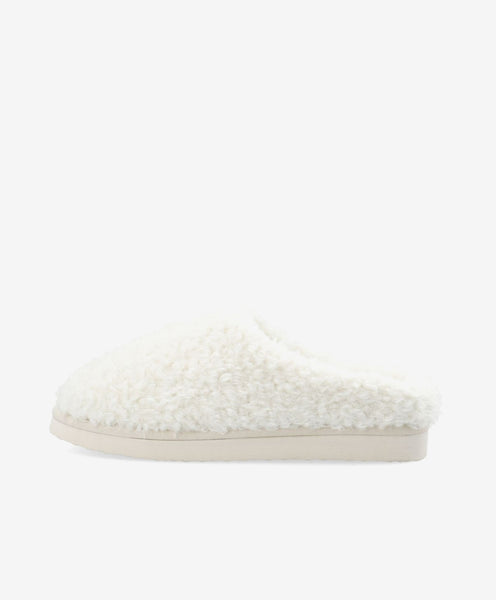 Bianco BiaSweetie Slipper in Faux Shearling in OffWhite