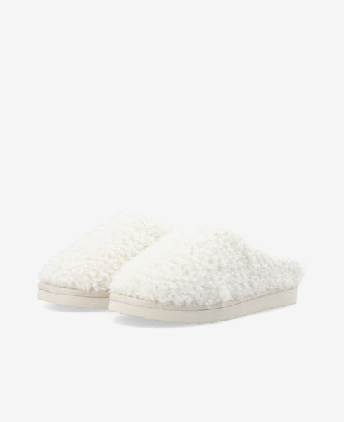 Bianco BiaSweetie Slipper in Faux Shearling in OffWhite