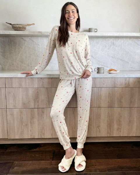 Splendid Marna Jersey Lounge Set in Brunch Print