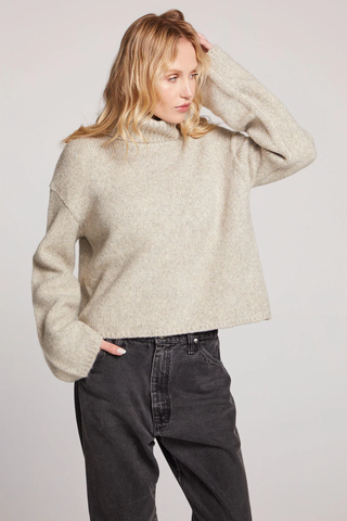 Chaser Geenie Long Sleeve Turtleneck Toasted Coconut
