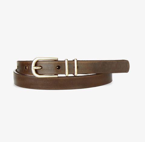 Brave Julane Belt in ranch nappa with polished gold