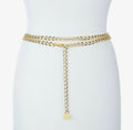 Brave Nyasia chain link belt in gold