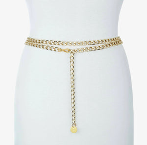 Brave Nyasia chain link belt in gold