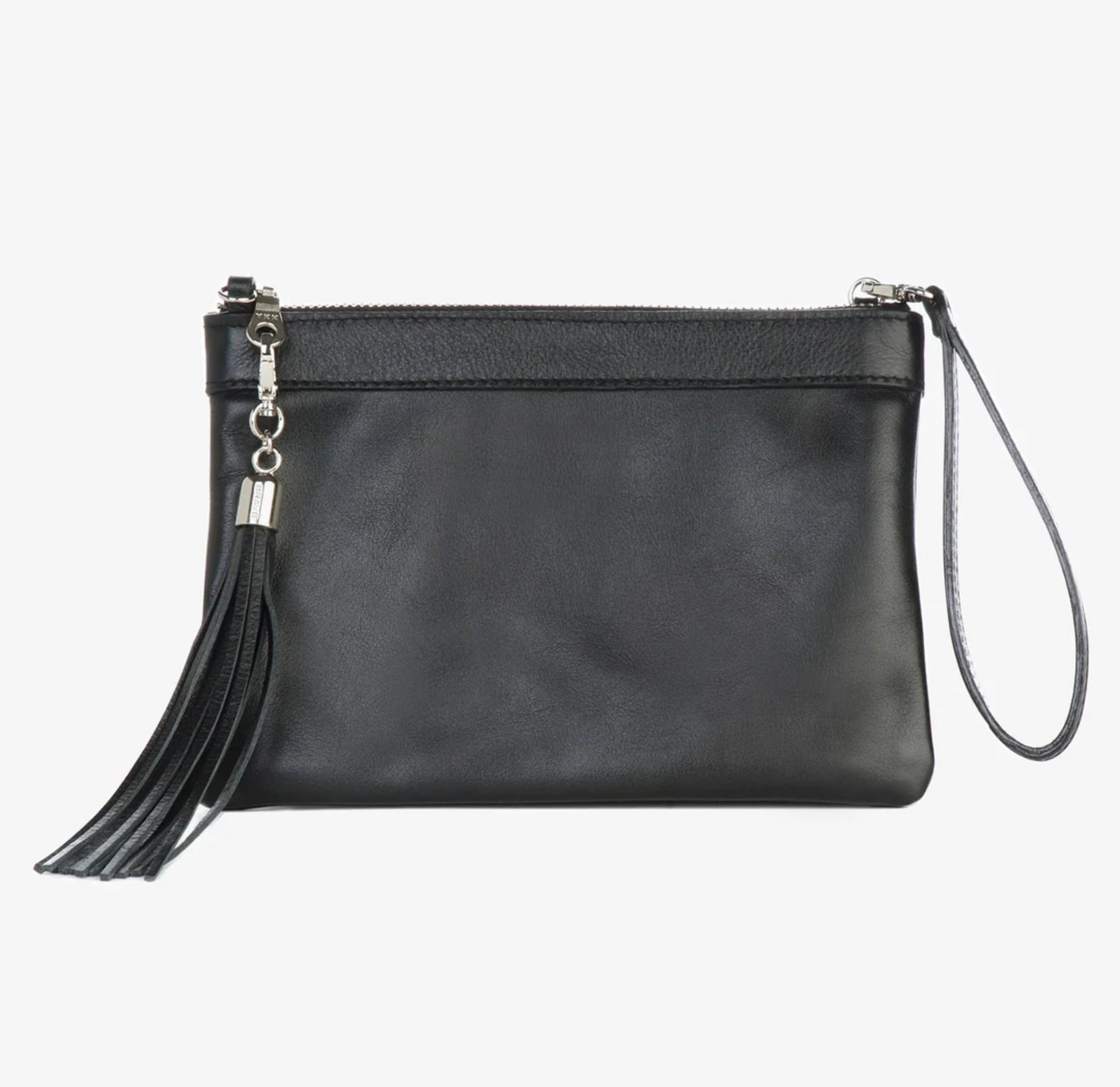 Brave Sanira handbag in Black Nappa with Silver