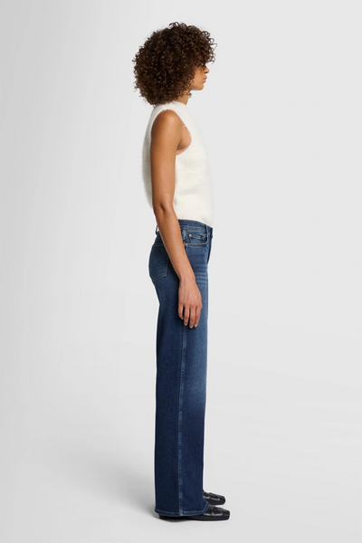 7 For All Mankind Lotta Hi Waist Wide Leg Jean in Cisco