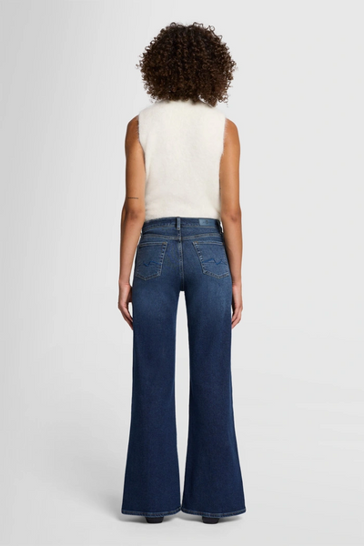 7 For All Mankind Lotta Hi Waist Wide Leg Jean in Cisco