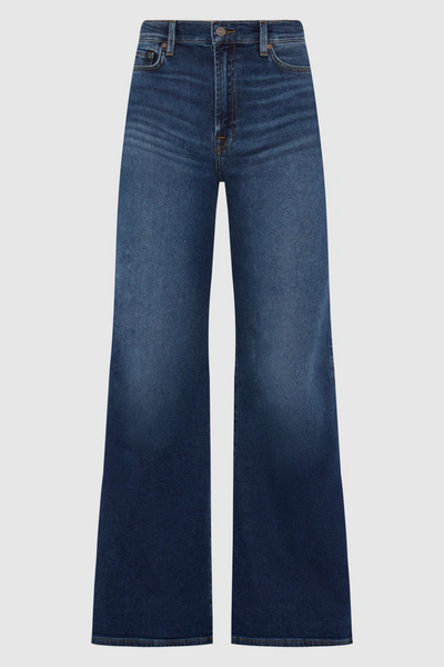 7 For All Mankind Lotta Hi Waist Wide Leg Jean in Cisco