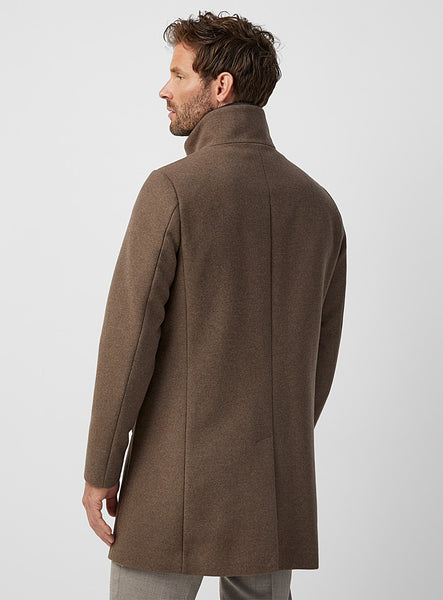 Matinique Harvey N Wool Coat - Walnut