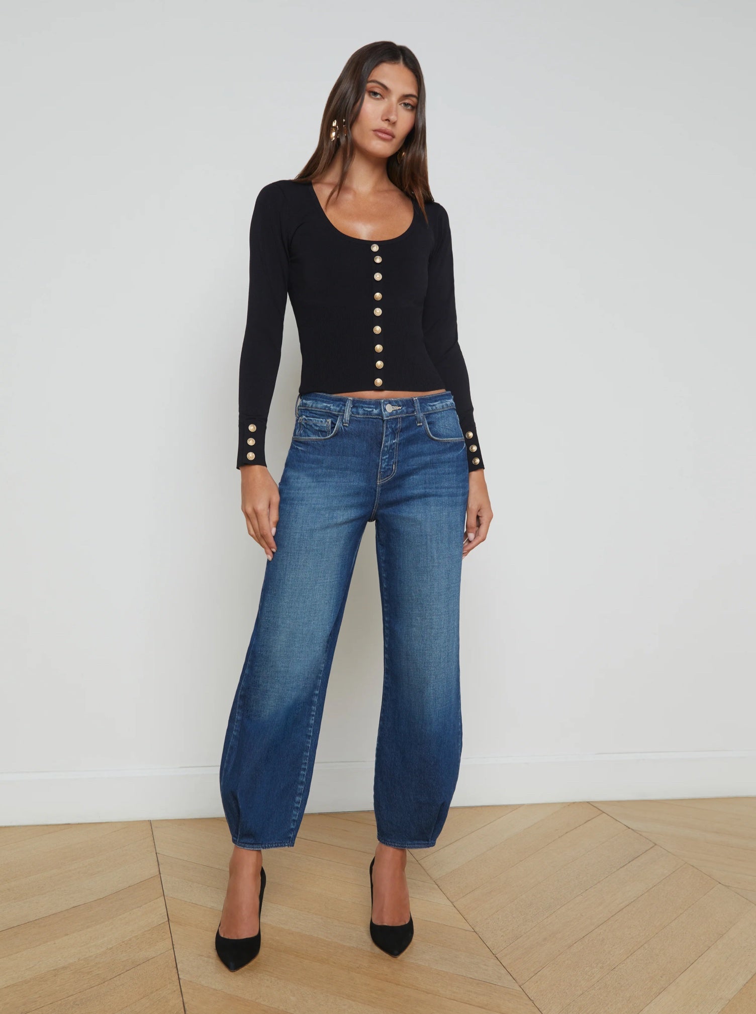 L'AGENCE Krista Tapered Jean in Ladera