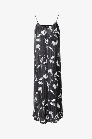 Meilleur Moment Tracing Light Print Strappy Dress Black