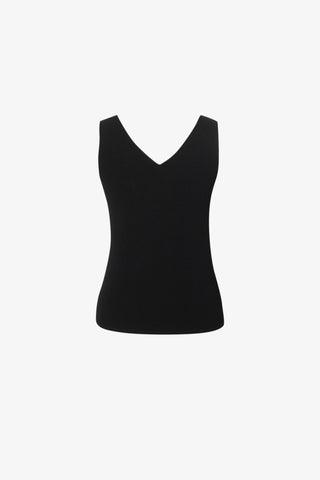 Meilleur Moment In Paris V Neck Sleeveless in Black