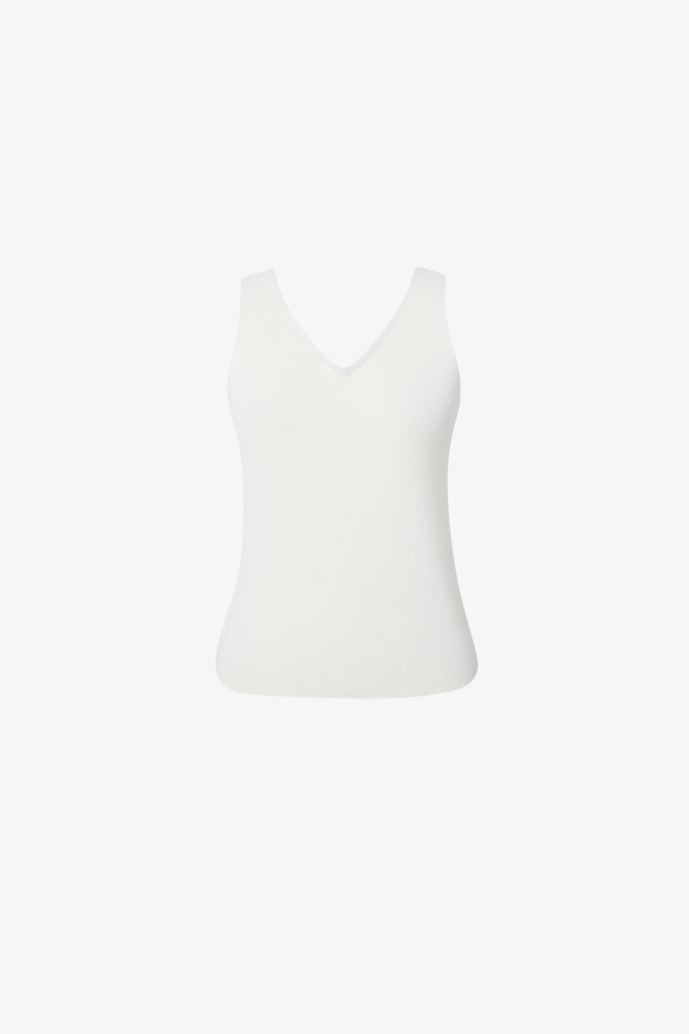 Meilleur Moment In Paris V Neck Sleeveless Plain White