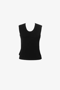 Meilleur Moment In Paris Scoopneck Vest in Black