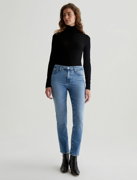 AG Mari Crop Hi Rise Slim Straight Jean 18 Years Avalon