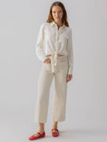 Sanctuary Marine Denim Cropped Pant in French Vanilla