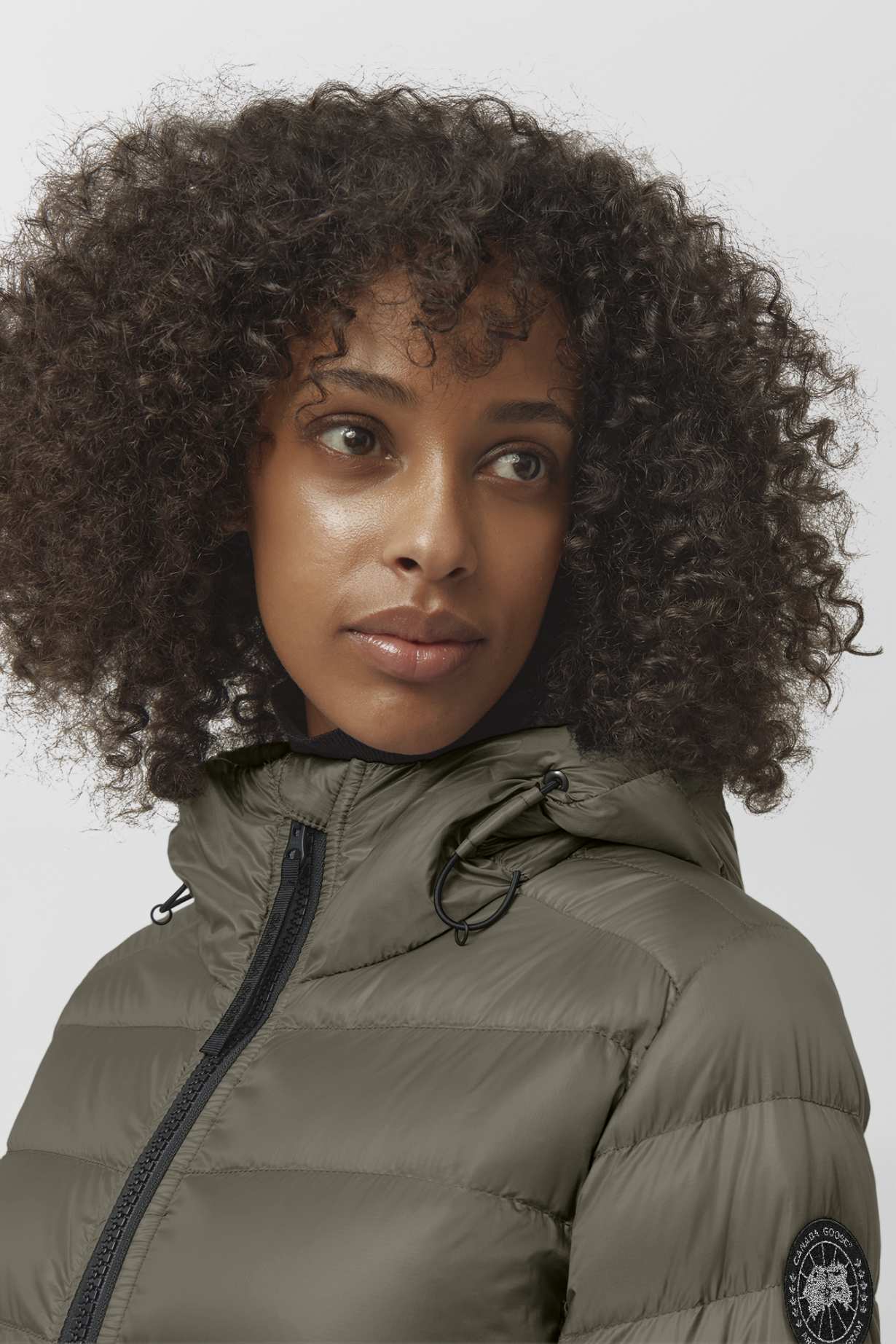 Canada Goose Women's Cypress Hooded Jacket Black Label -Smokey Sage