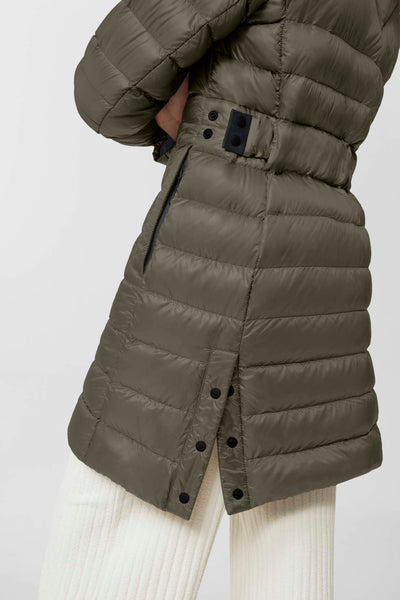 Canada Goose Women's Cypress Hooded Jacket Black Label -Smokey Sage