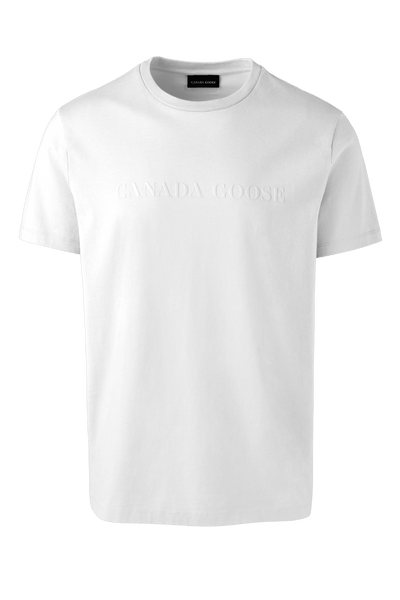 Canada Goose Men's Emersen T-Shirt Embroidered Wordmark - White