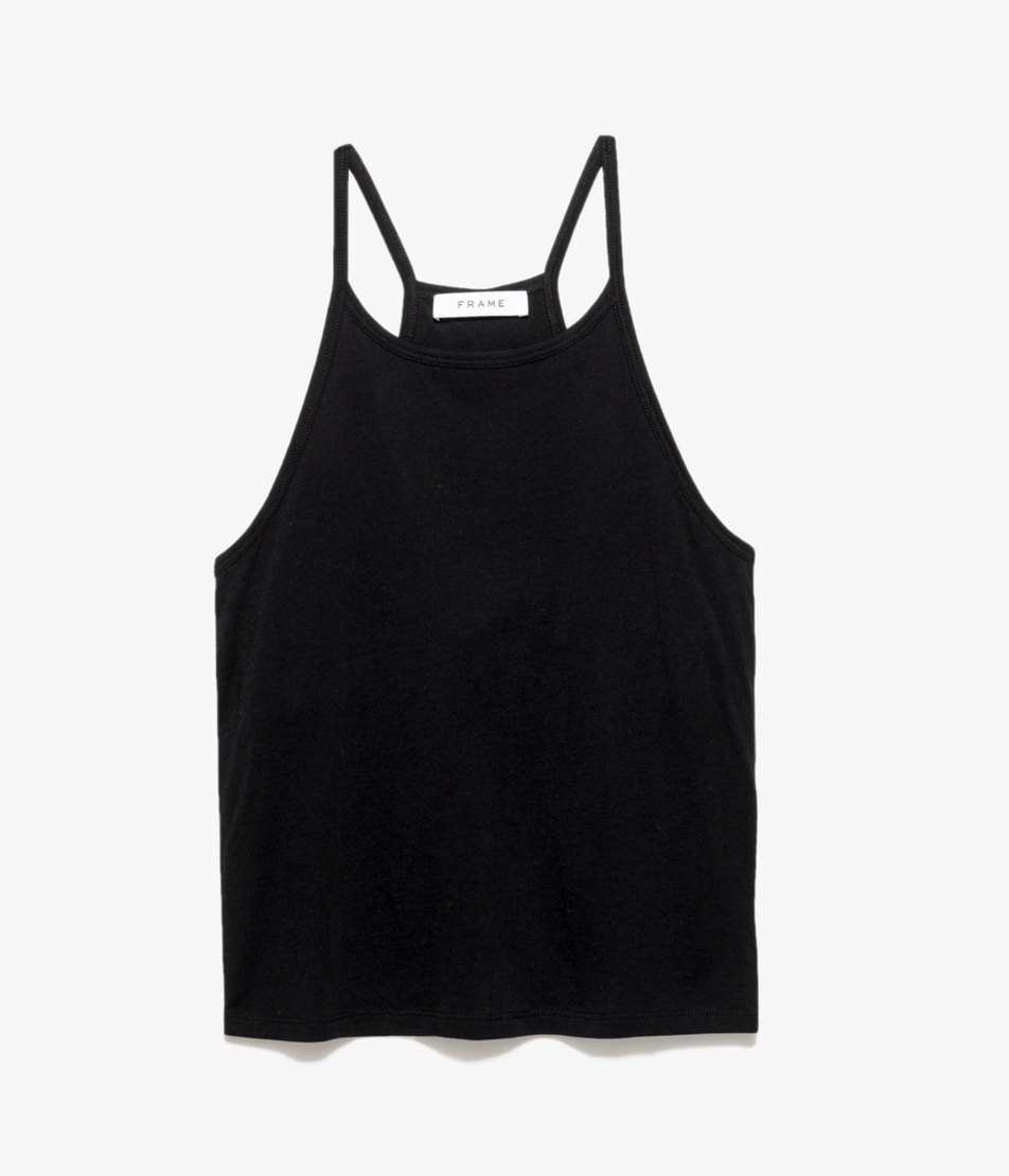 FRAME LeMid Rise Cami in Noir